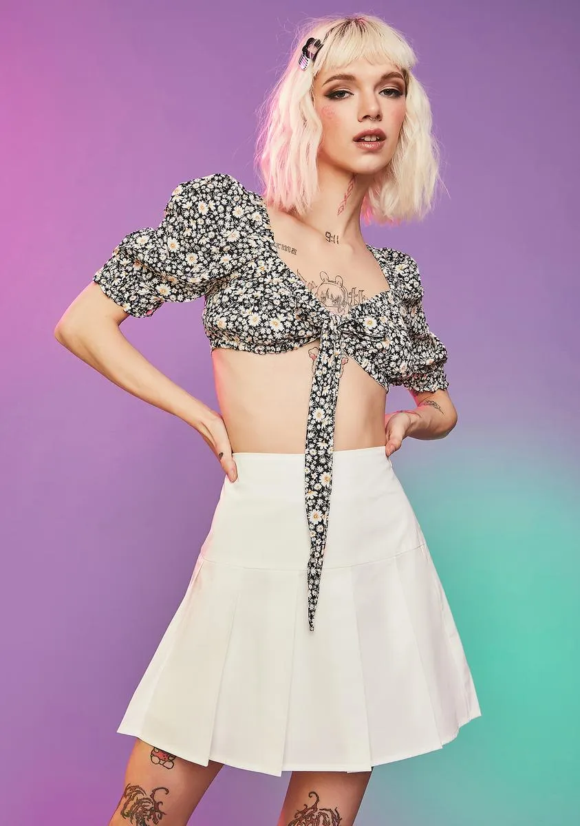 Ferris Wheelin' Poplin Pleated Mini Skirt sold by Dolls Kill product image thumbnail 2