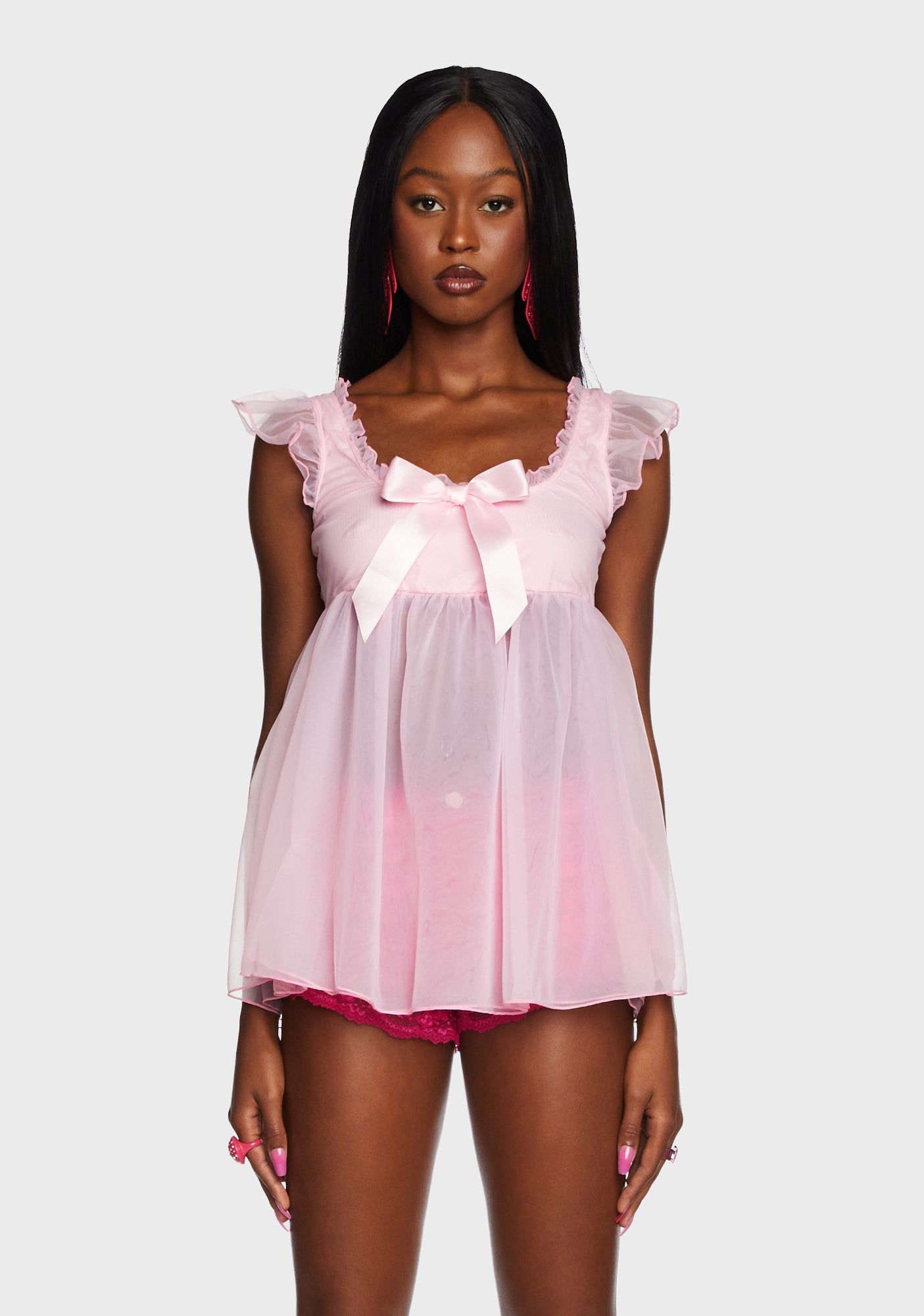 Prima Ballerina Babydoll Top sold by Dolls Kill