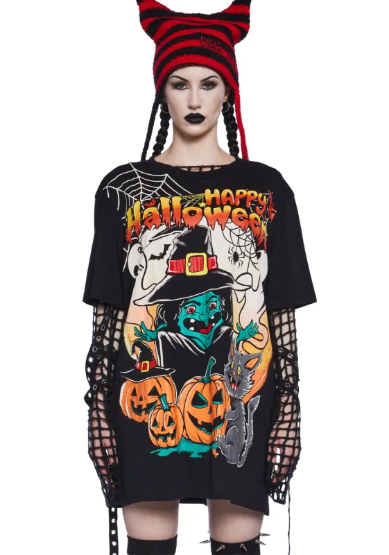 Nightmare Greetings Graphic Tee sold by Dolls Kill