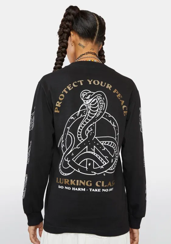 Protect Your Peace Long Sleeve Graphic Tee sold by Dolls Kill