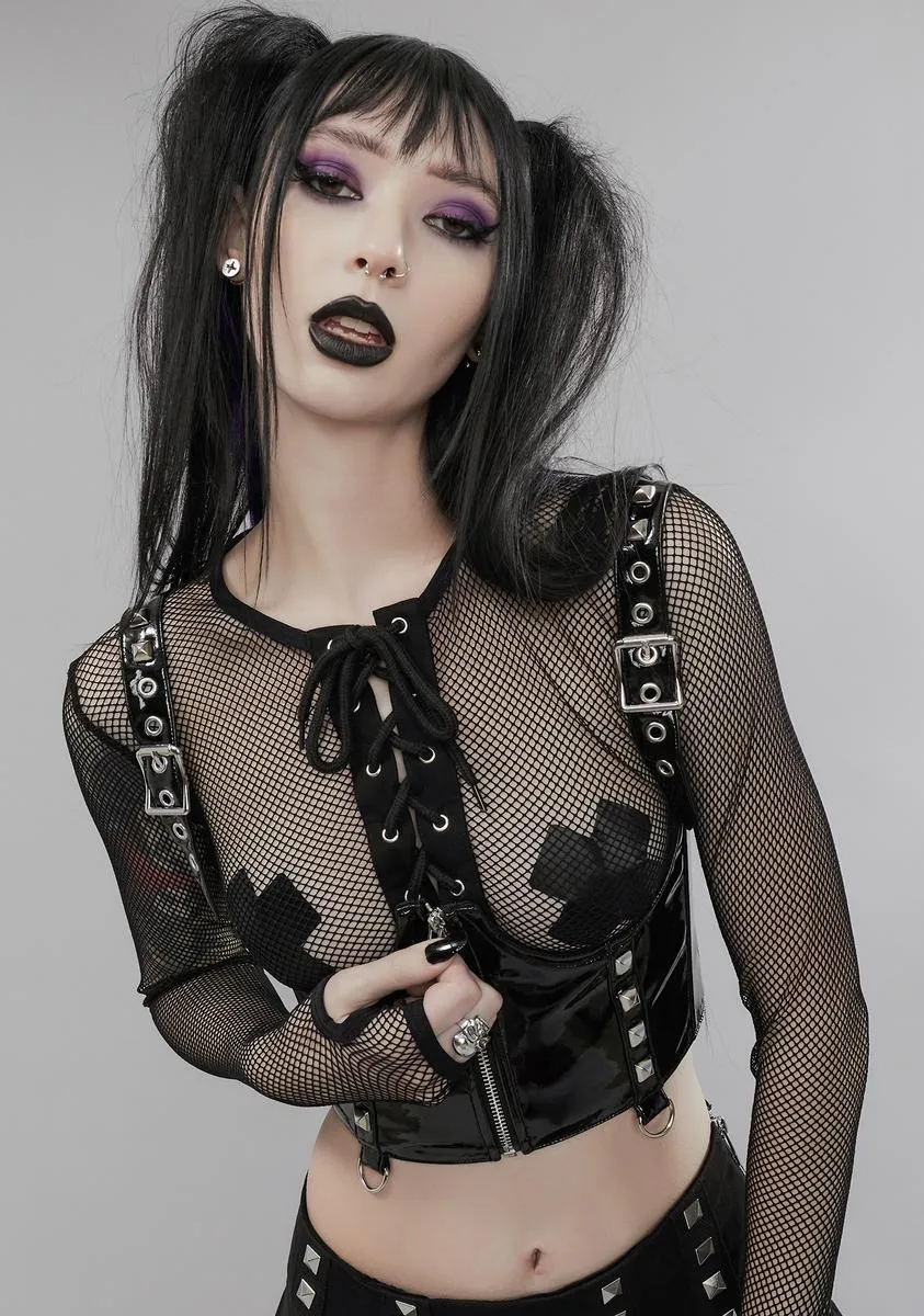 Brink Of Madness Underbust Corset sold by Dolls Kill product image thumbnail 2