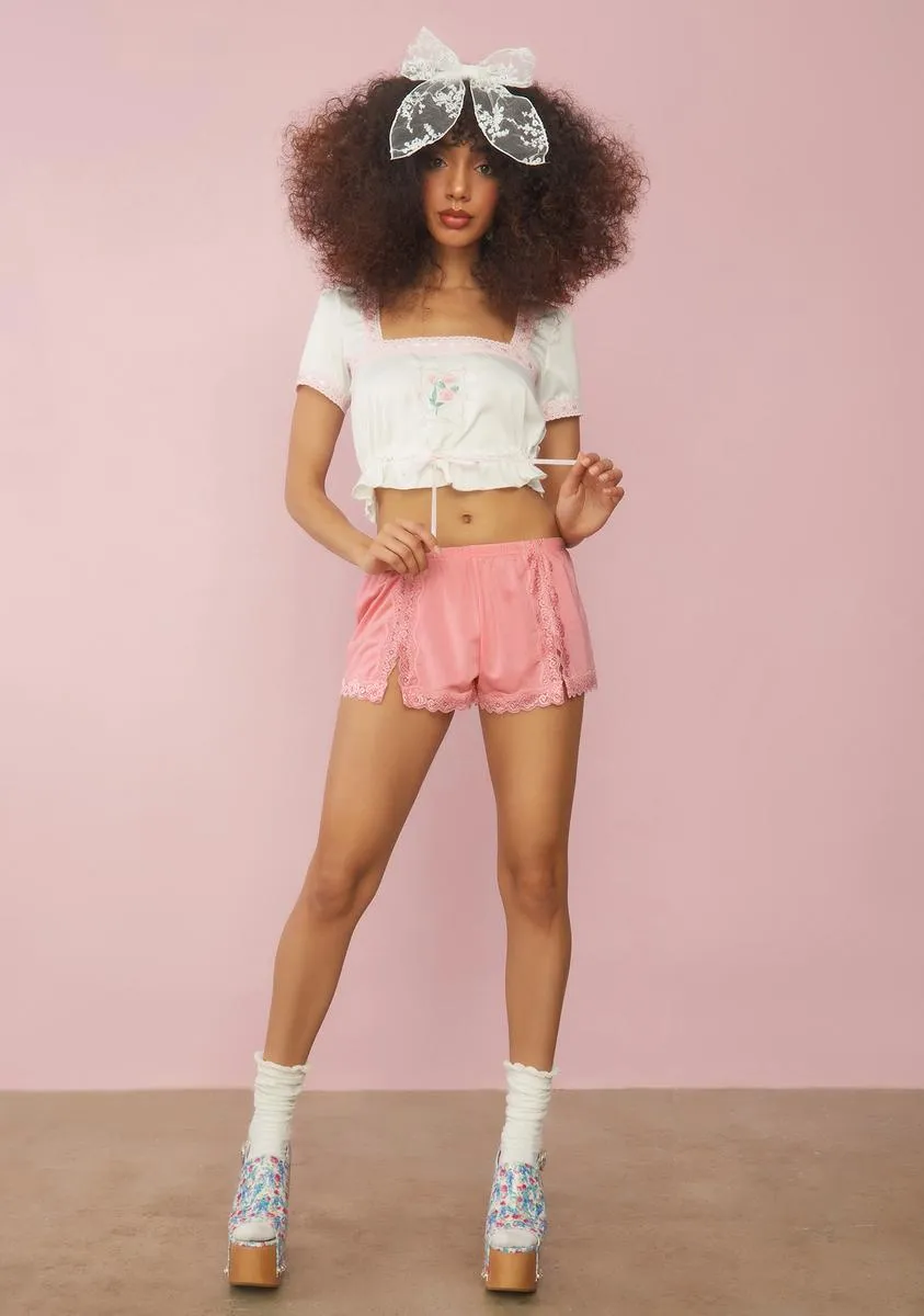 Enjoy The Little Things Floral Crop Top sold by Dolls Kill product image thumbnail 3