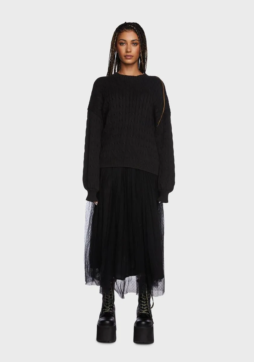 Heard It Before Oversized Sweater sold by Dolls Kill