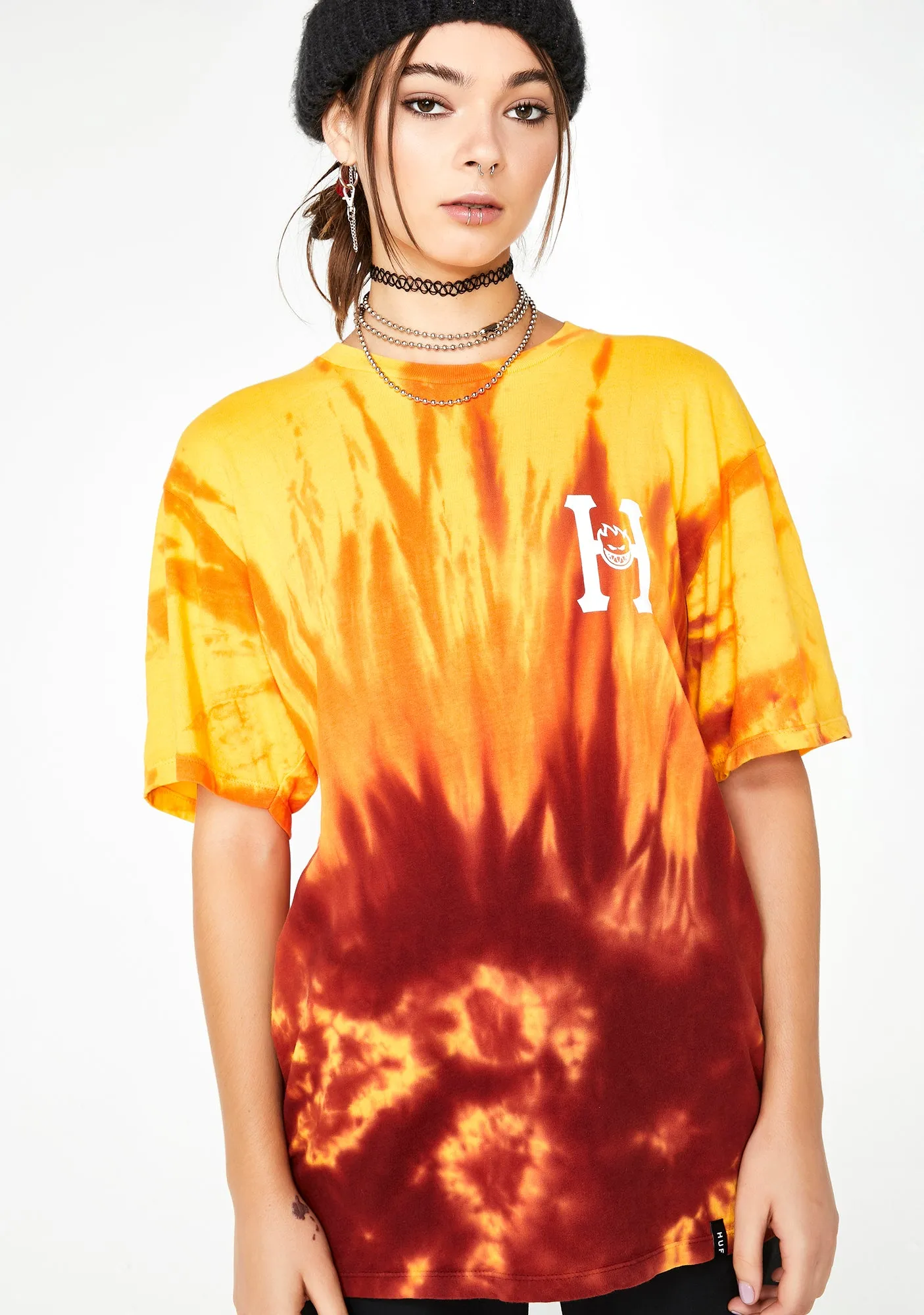 Spitfire Classic H Tie-Dye Tee sold by Dolls Kill product image thumbnail 3