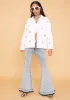 Angel Star Power Distressed Denim Jacket sold by Dolls Kill