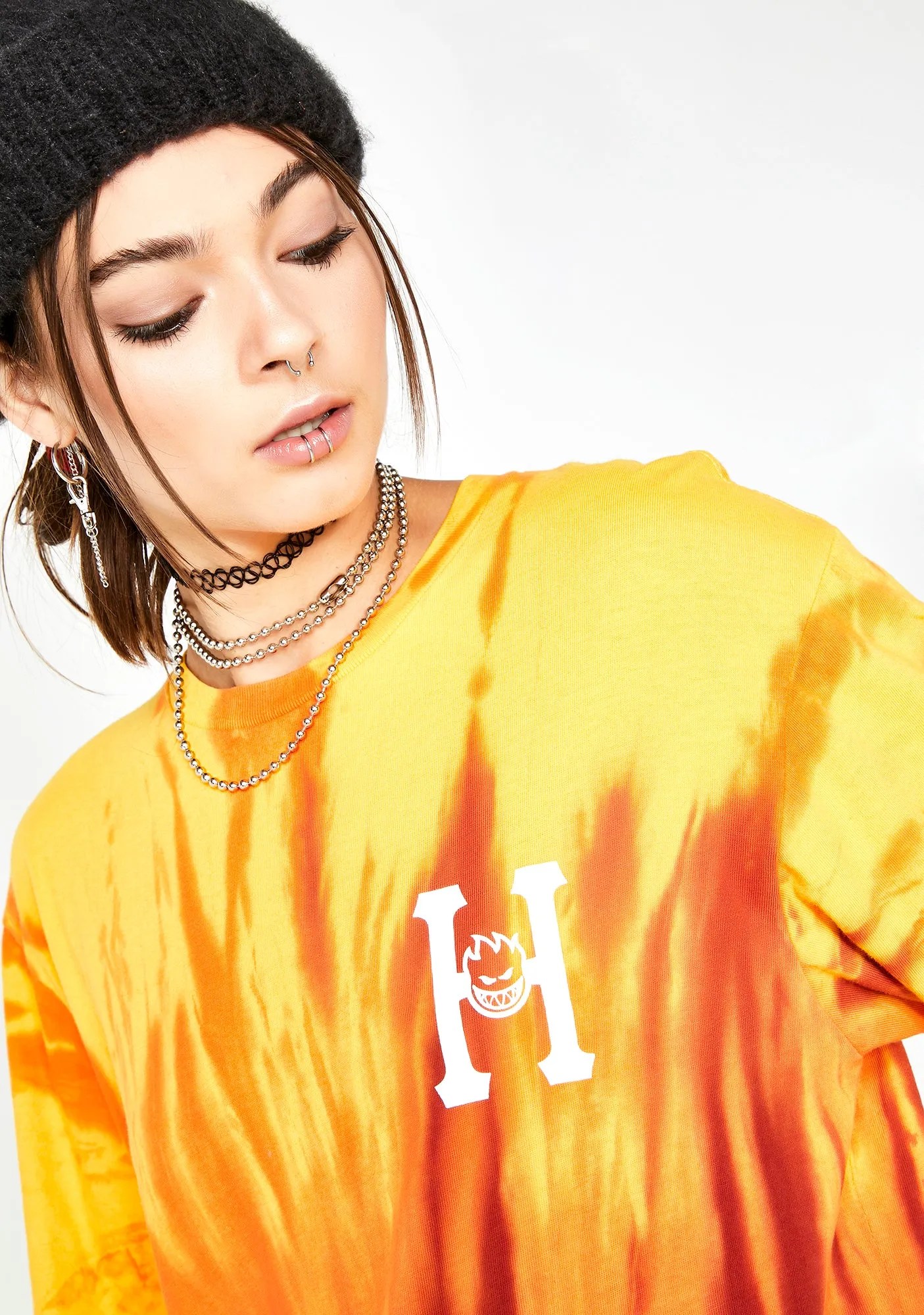 Spitfire Classic H Tie-Dye Tee sold by Dolls Kill product image thumbnail 4