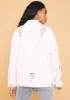 Angel Star Power Distressed Denim Jacket sold by Dolls Kill