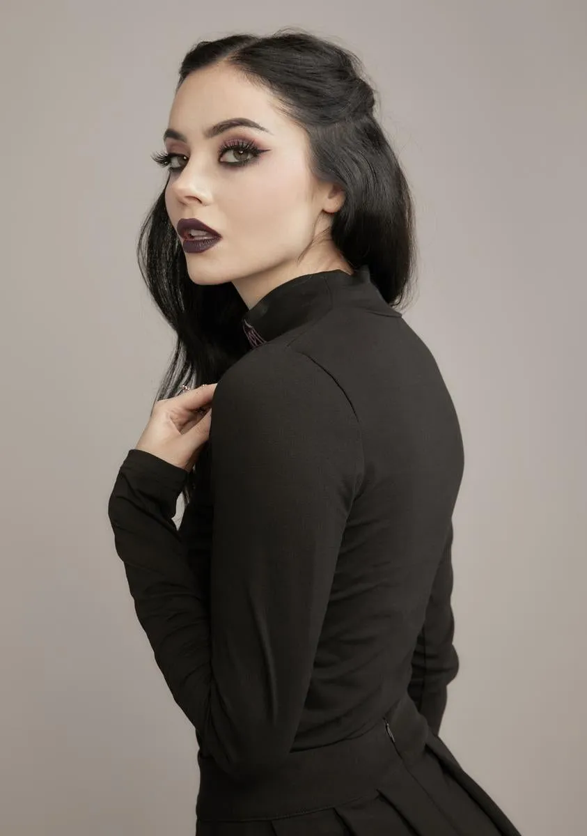 Know A Ghost Mock Neck Top sold by Dolls Kill product image thumbnail 4