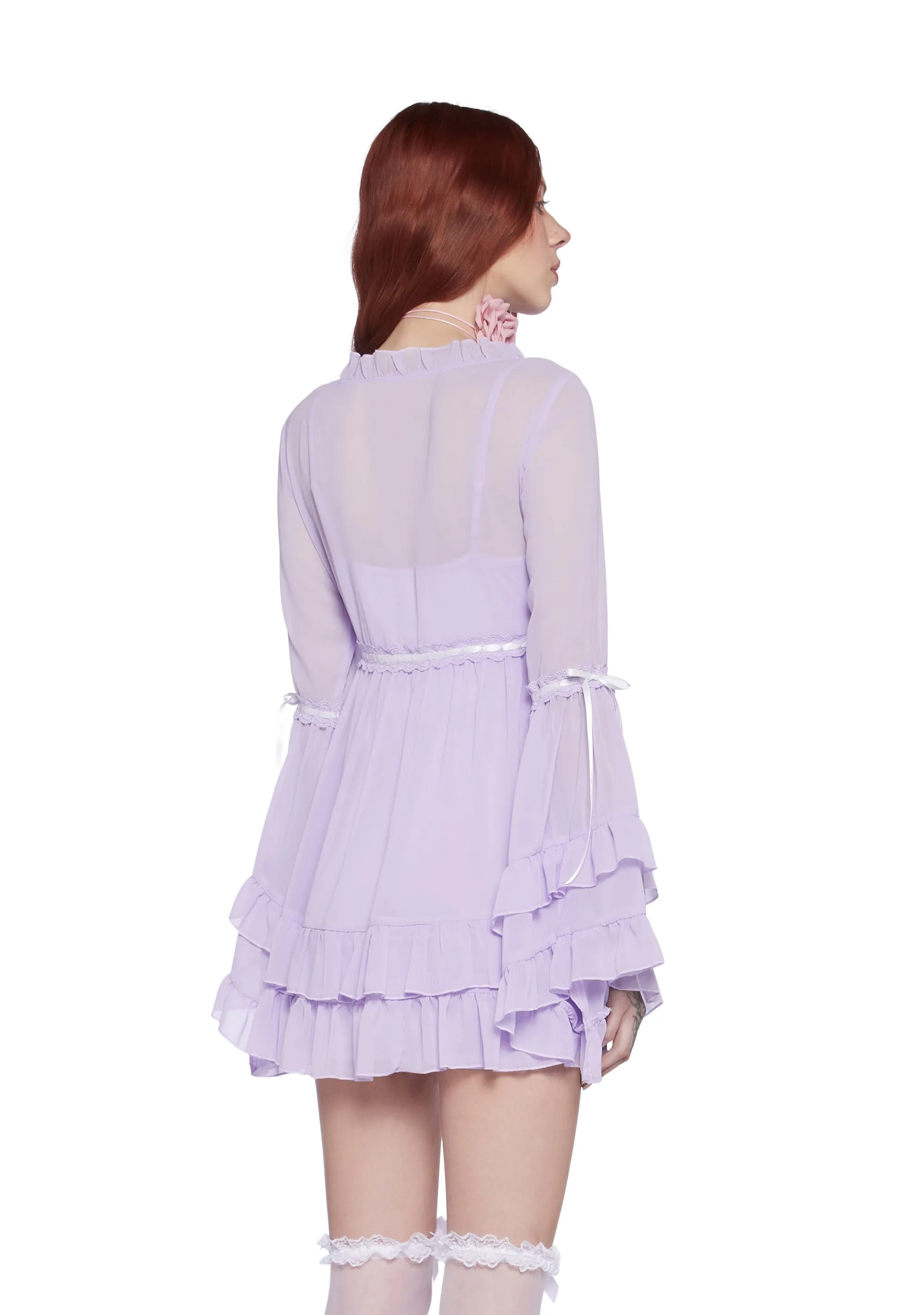Real Divinity Mini Dress - Lavender sold by Dolls Kill product image thumbnail 3