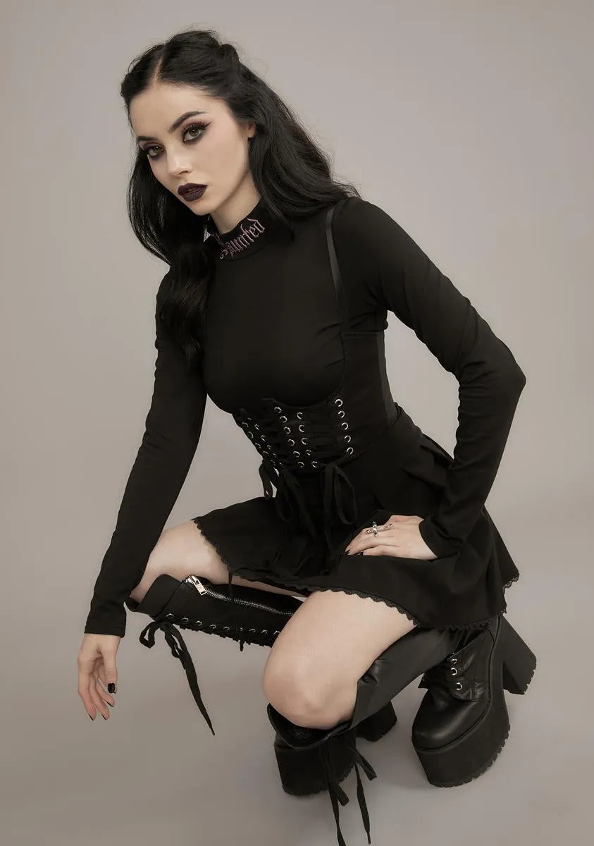 Know A Ghost Mock Neck Top sold by Dolls Kill product image thumbnail 2