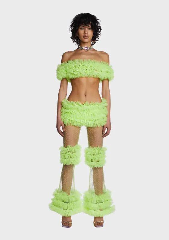 Green Frill Set sold by Dolls Kill