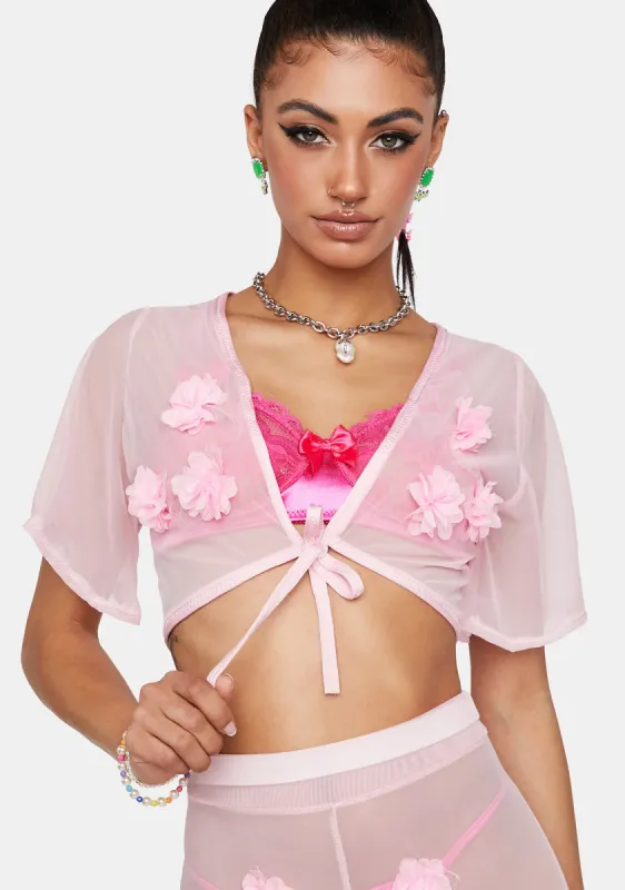 Pink Daisy Top sold by Dolls Kill