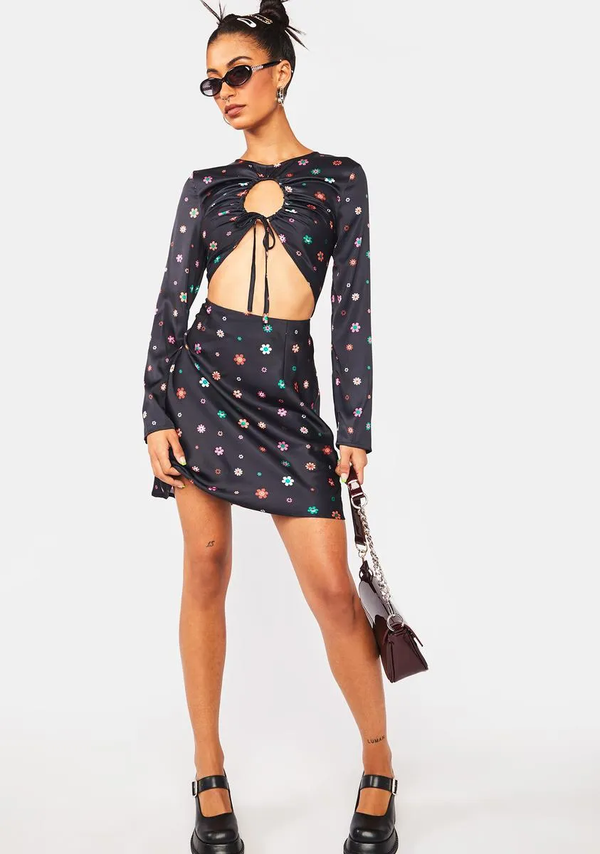 Trippy Print Mini Dress sold by Dolls Kill product image thumbnail 3