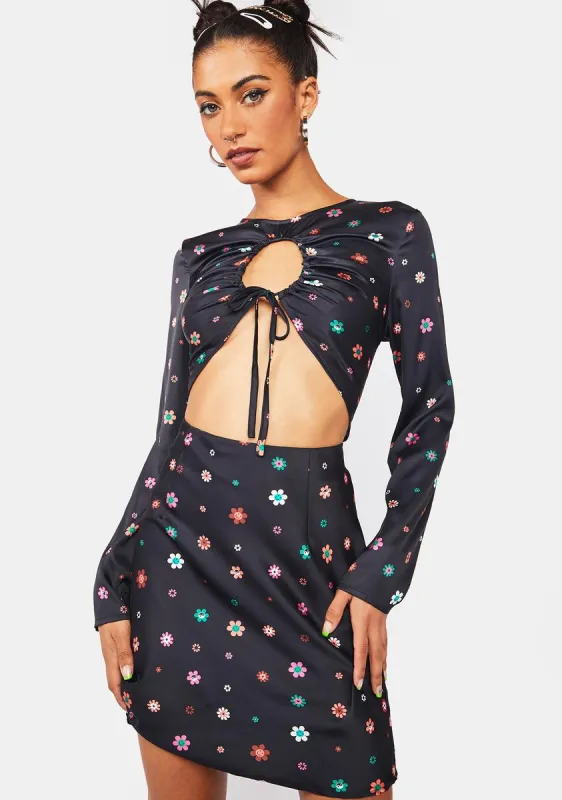 Trippy Print Mini Dress sold by Dolls Kill