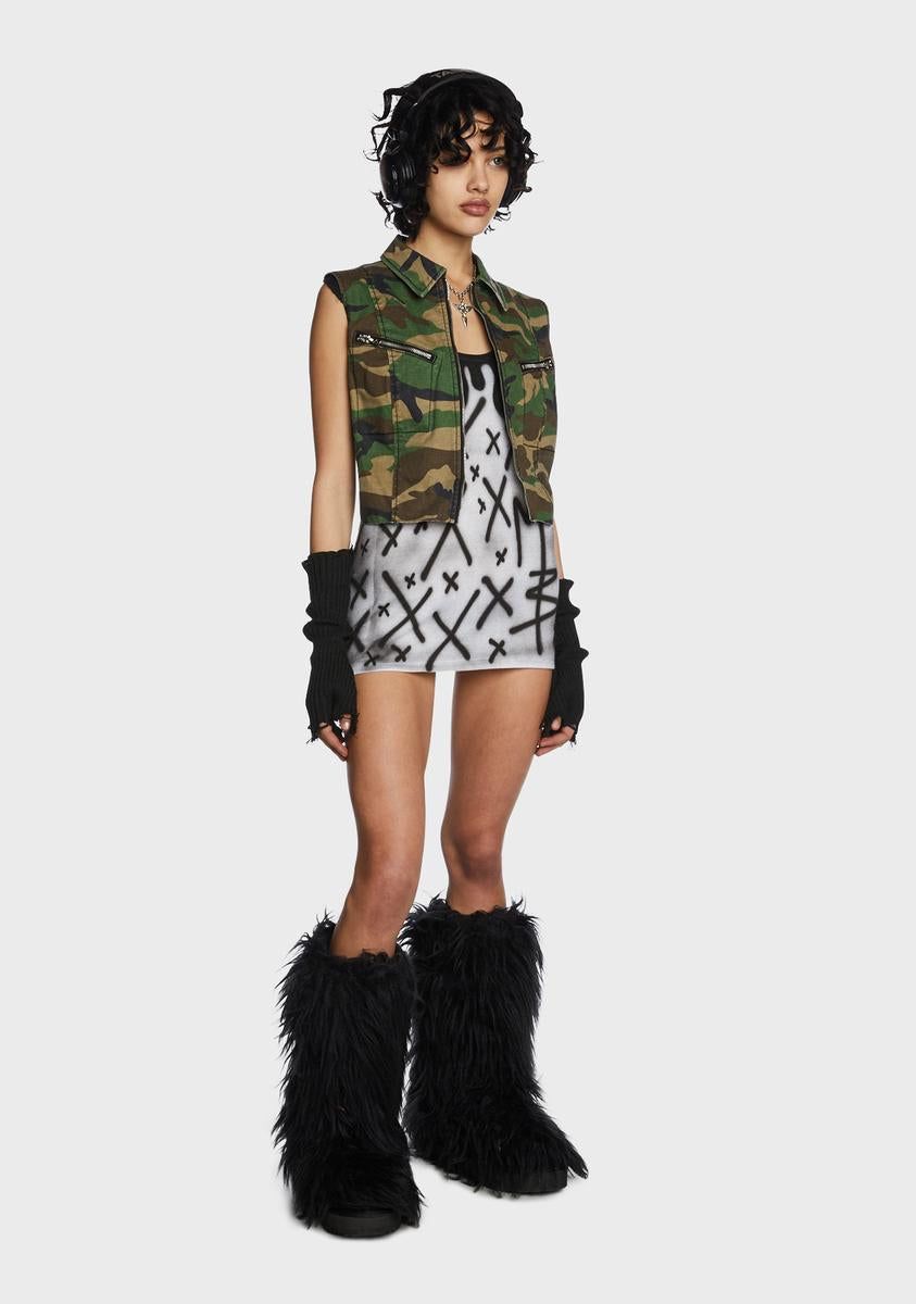 Drip Ribbed Tank sold by Dolls Kill product image thumbnail 5