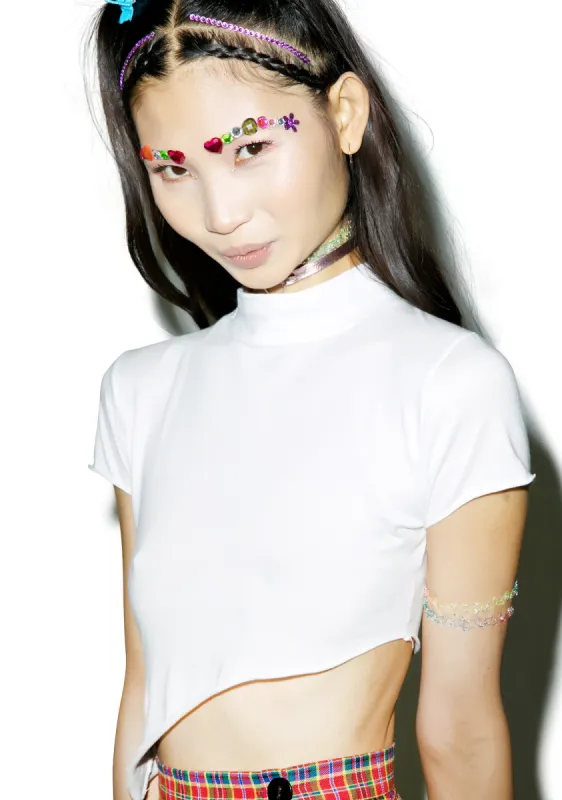 Digii White Top sold by Dolls Kill