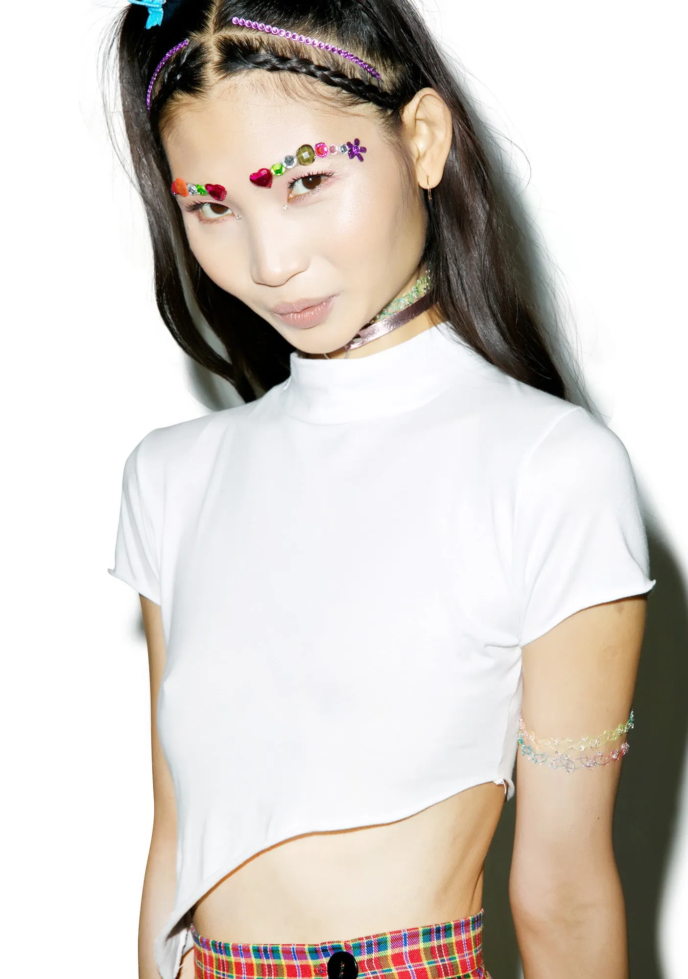 Digii White Top sold by Dolls Kill