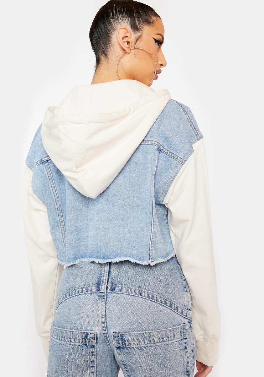 Street Chic Hooded Denim Jacket sold by Dolls Kill product image thumbnail 4