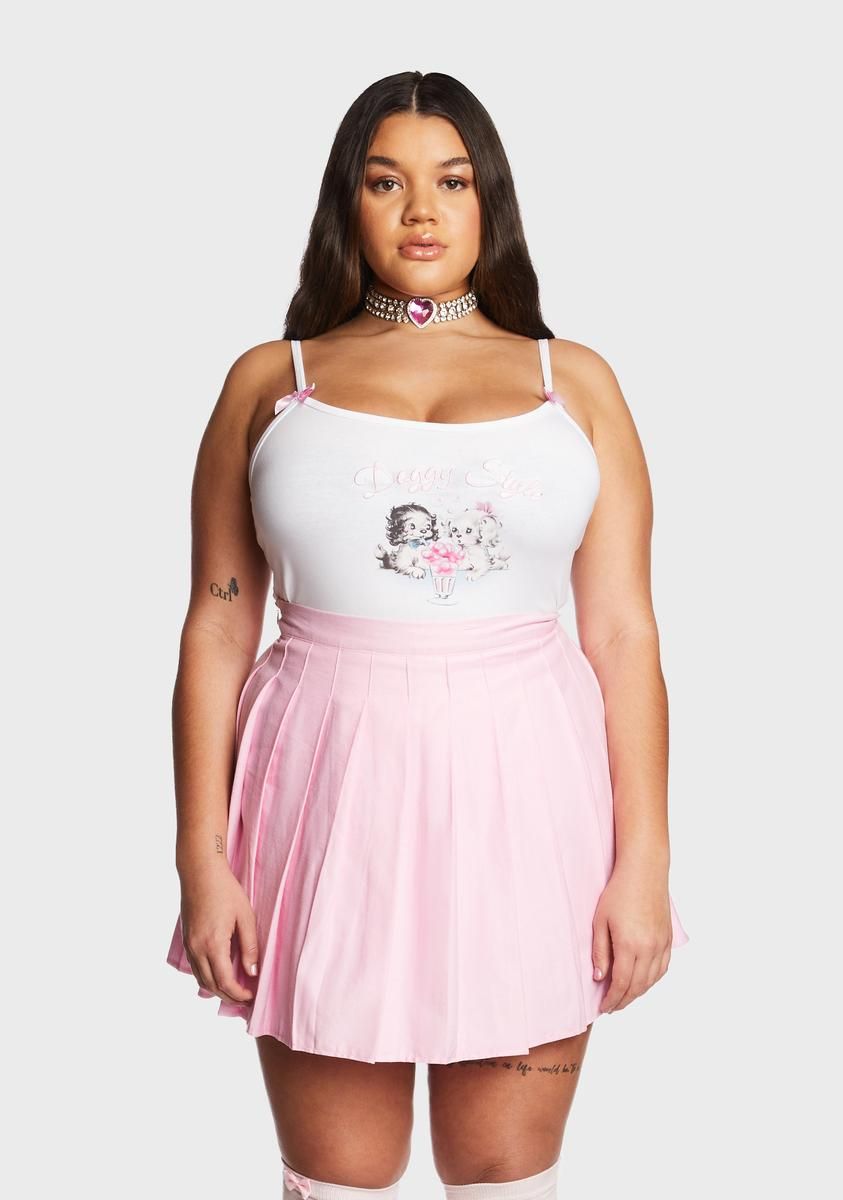 Plus On All Fours Graphic Tank Top sold by Dolls Kill