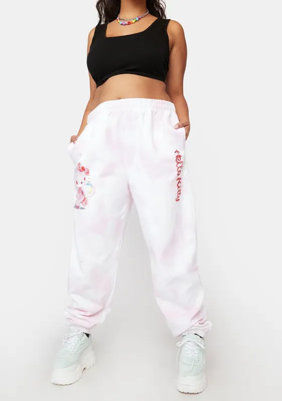 Plus Hello Kitty Bubble Tie Dye Joggers sold by Dolls Kill