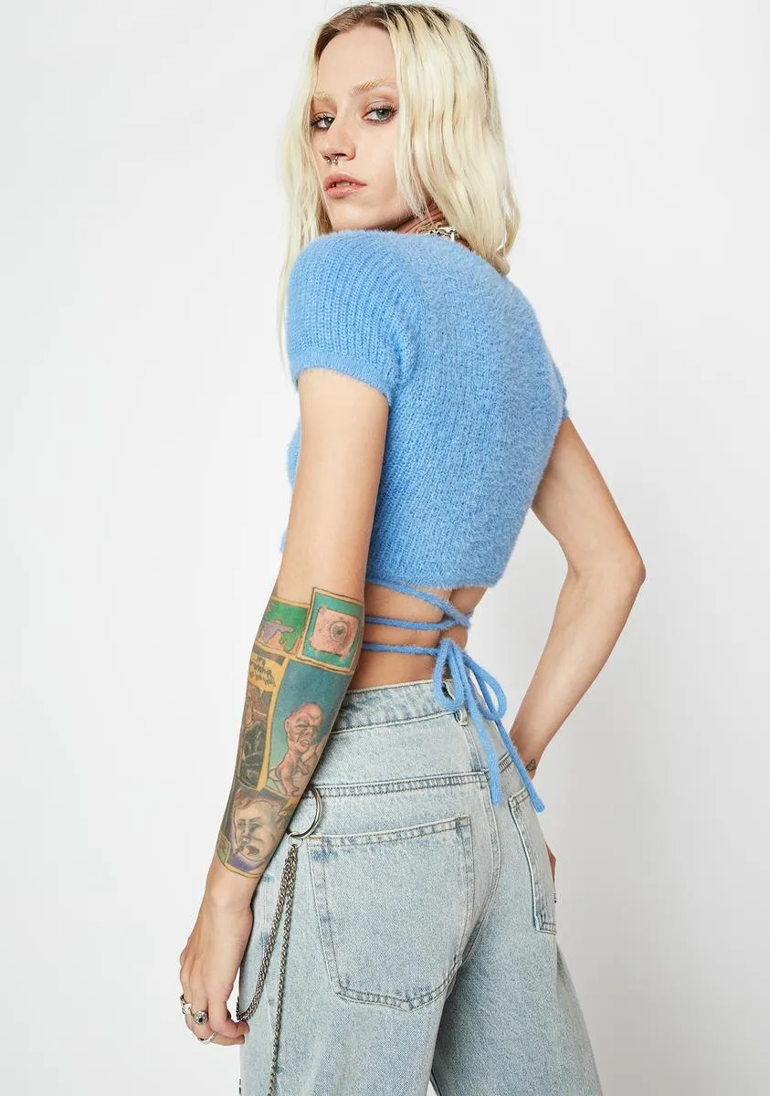 Rude Boy Fuzzy Crop Top sold by Dolls Kill product image thumbnail 4