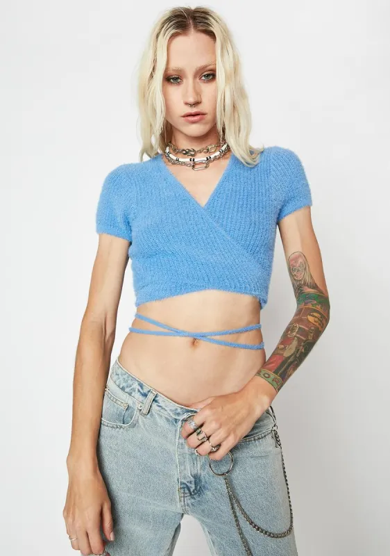 Rude Boy Fuzzy Crop Top sold by Dolls Kill