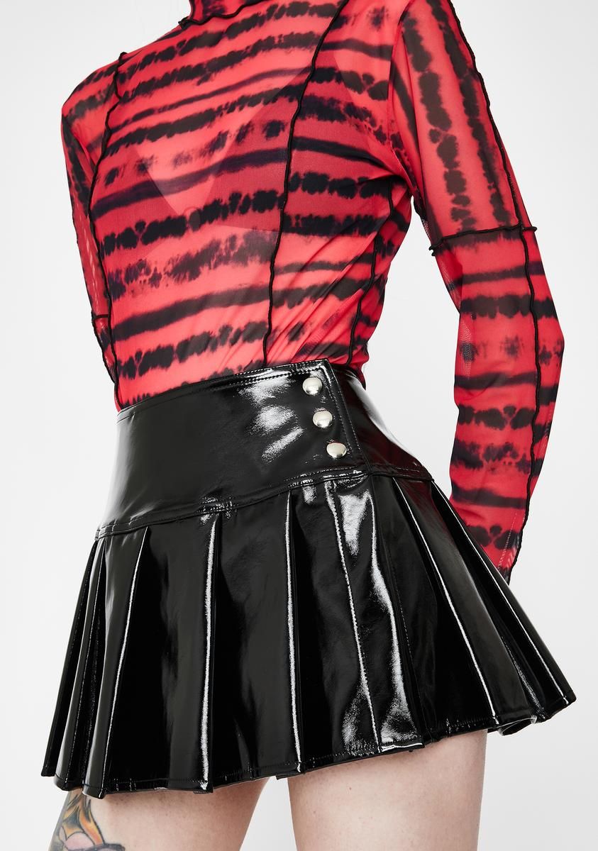 Sabrina Pleated Mini Skirt sold by Dolls Kill