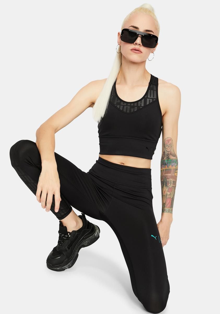 X First Mile Women's Mid Impact Long Line Bra sold by Dolls Kill product image thumbnail 3