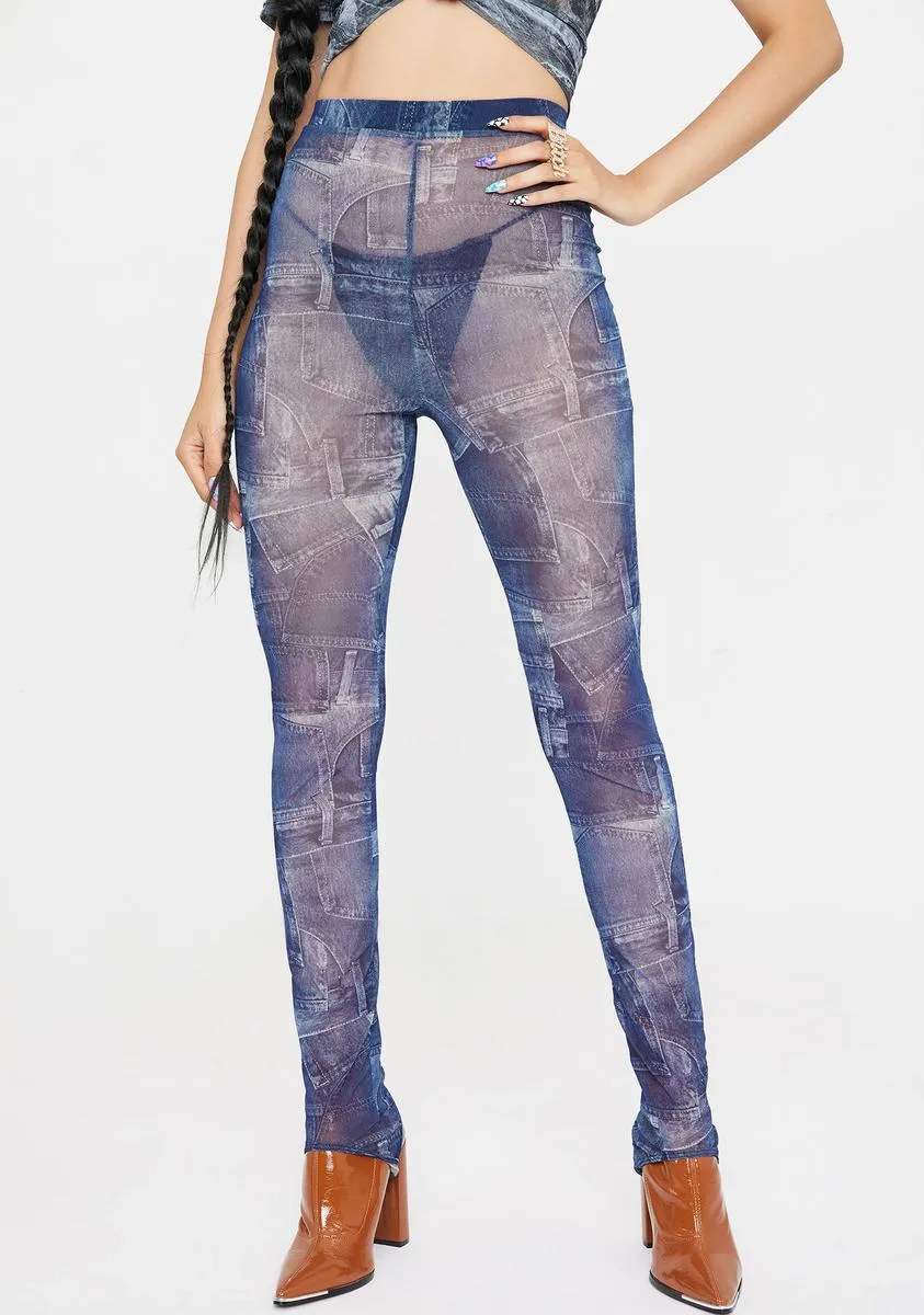 Wild Bout U Mesh Leggings sold by Dolls Kill