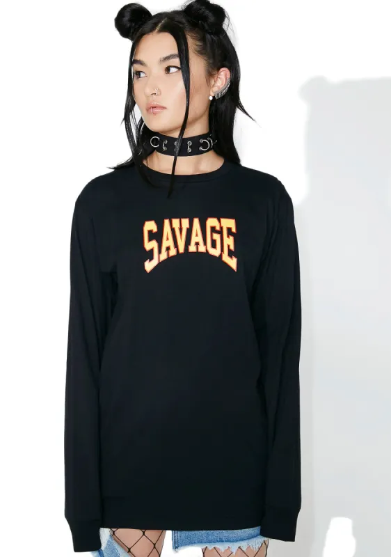 Savage Tour Long Sleeve Tee sold by Dolls Kill