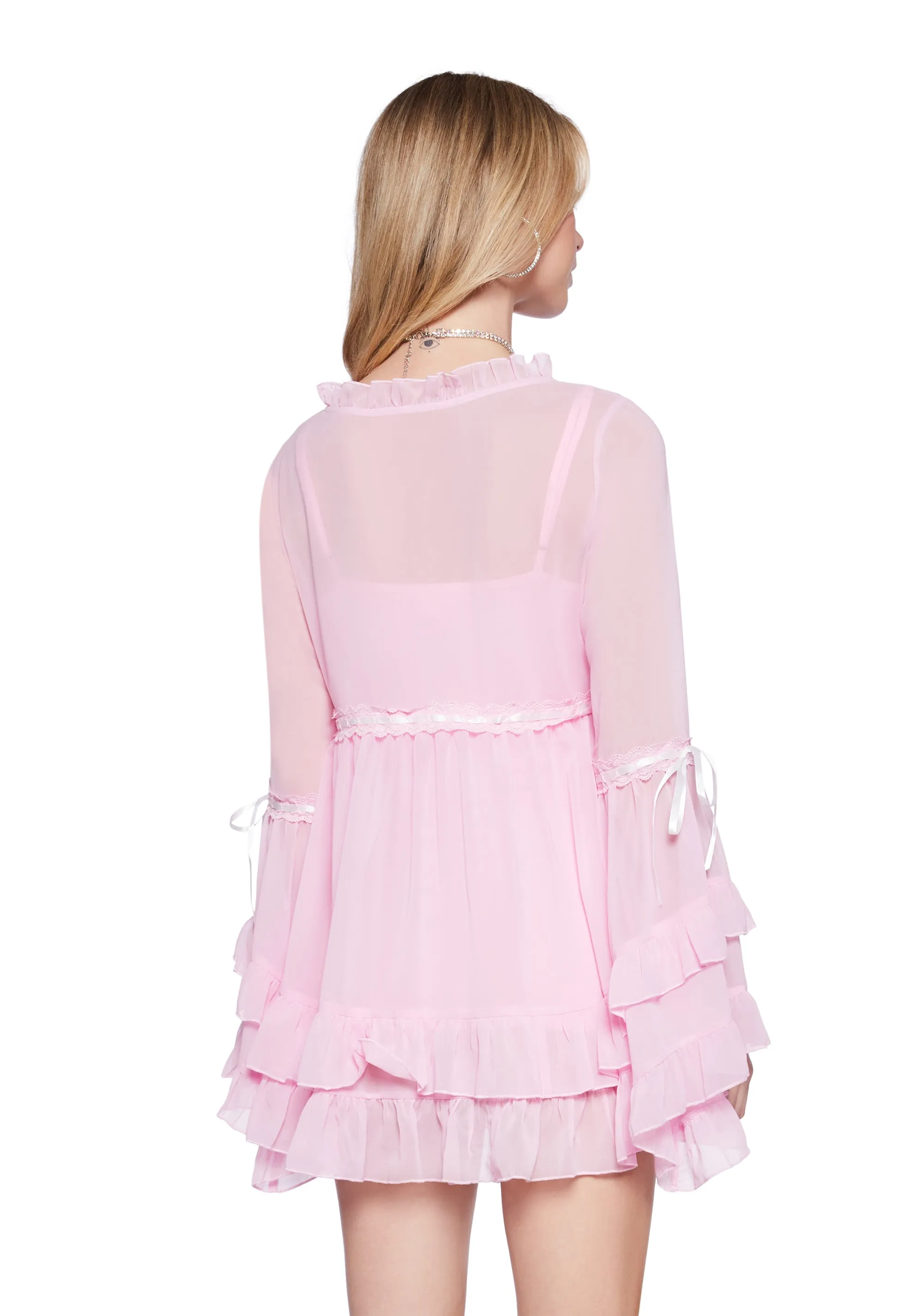 Real Divinity Mini Dress - Light Pink sold by Dolls Kill product image thumbnail 4