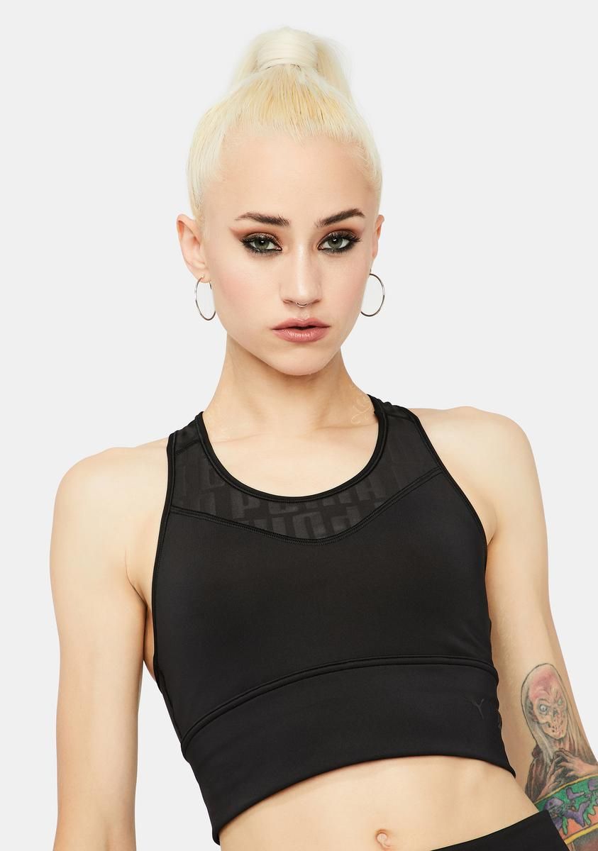 X First Mile Women's Mid Impact Long Line Bra sold by Dolls Kill