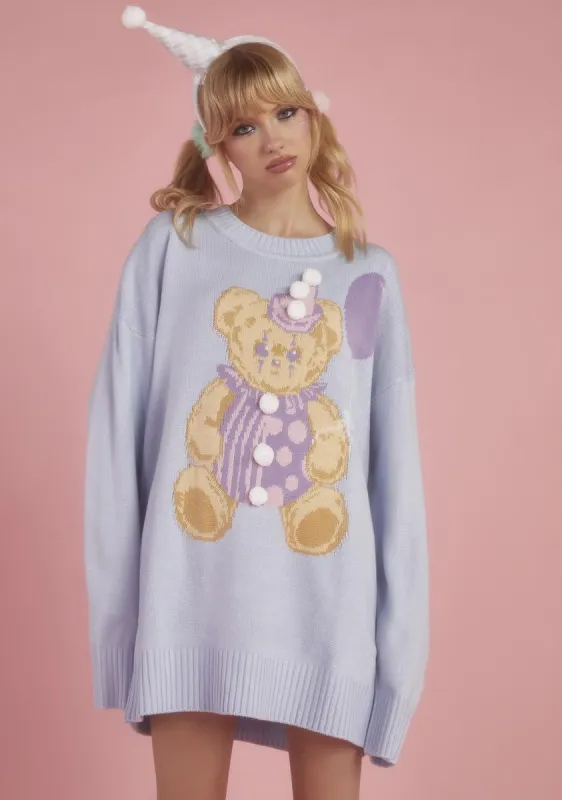 Clownin' Around Oversized Sweater sold by Dolls Kill