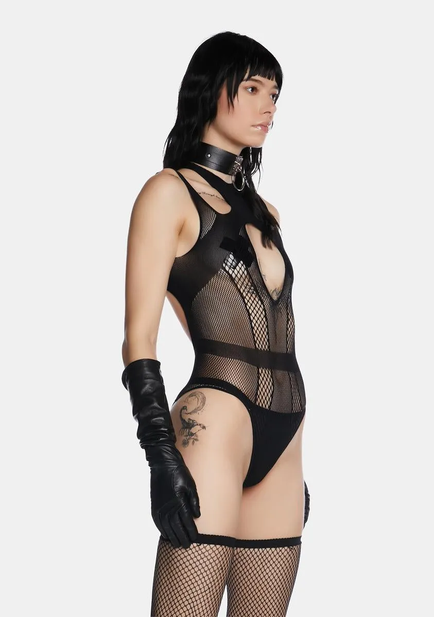 Dark Euphoria Fishnet Teddy sold by Dolls Kill product image thumbnail 2