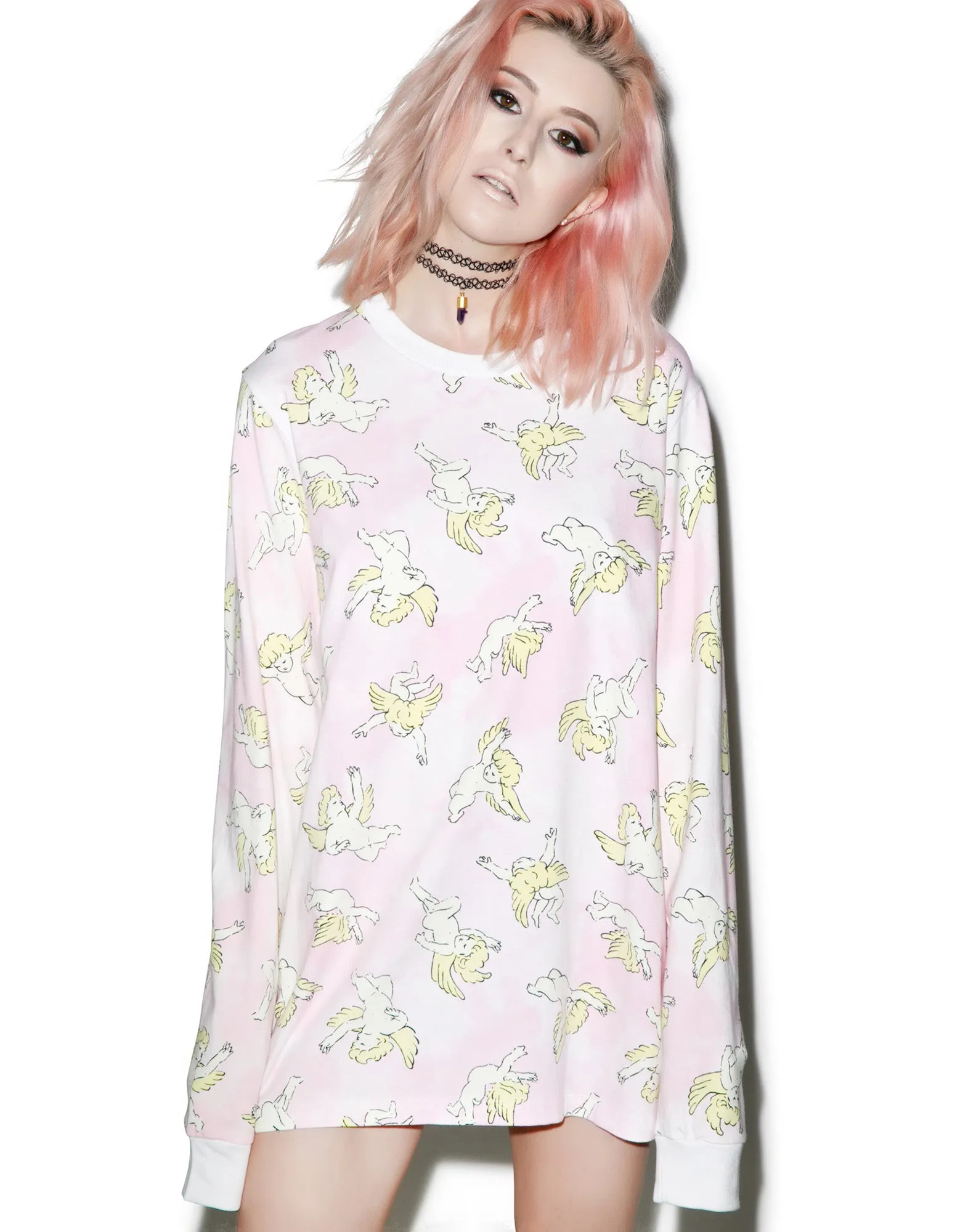 Risen Sky Long Sleeve Tee sold by Dolls Kill