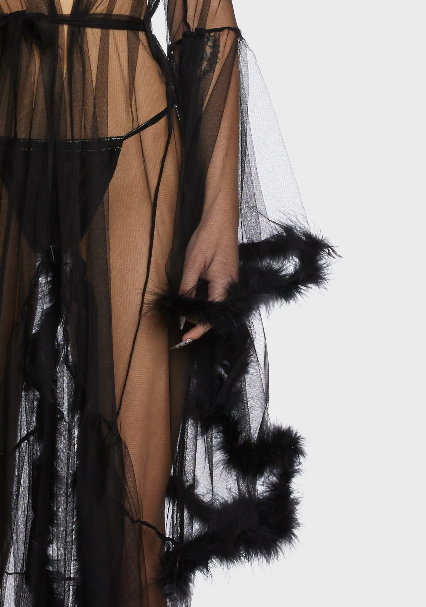 Lady Luxxx Feather Robe sold by Dolls Kill product image thumbnail 2
