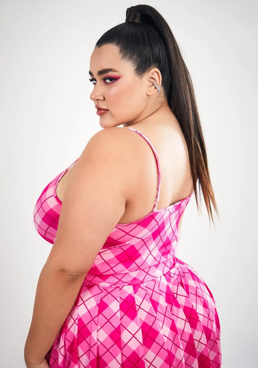 Plus Diva Especially Gifted Plaid Tank Top sold by Dolls Kill product image thumbnail 4