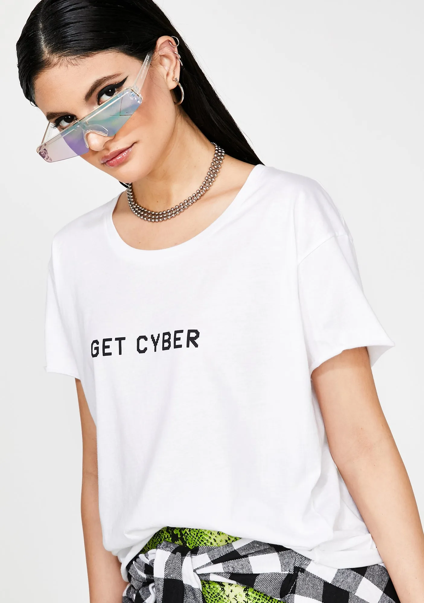 Get Cyber Graphic Tee sold by Dolls Kill product image thumbnail 2