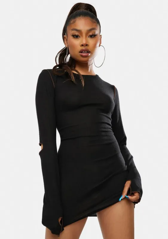 Up At Midnight Bodycon Mini Dress sold by Dolls Kill