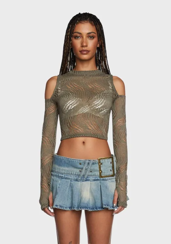 High Status Crop Top sold by Dolls Kill