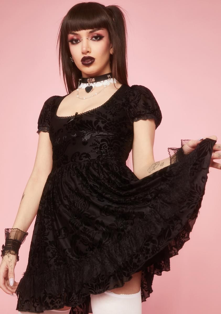 Secrets On The Walls Babydoll Dress sold by Dolls Kill product image thumbnail 2