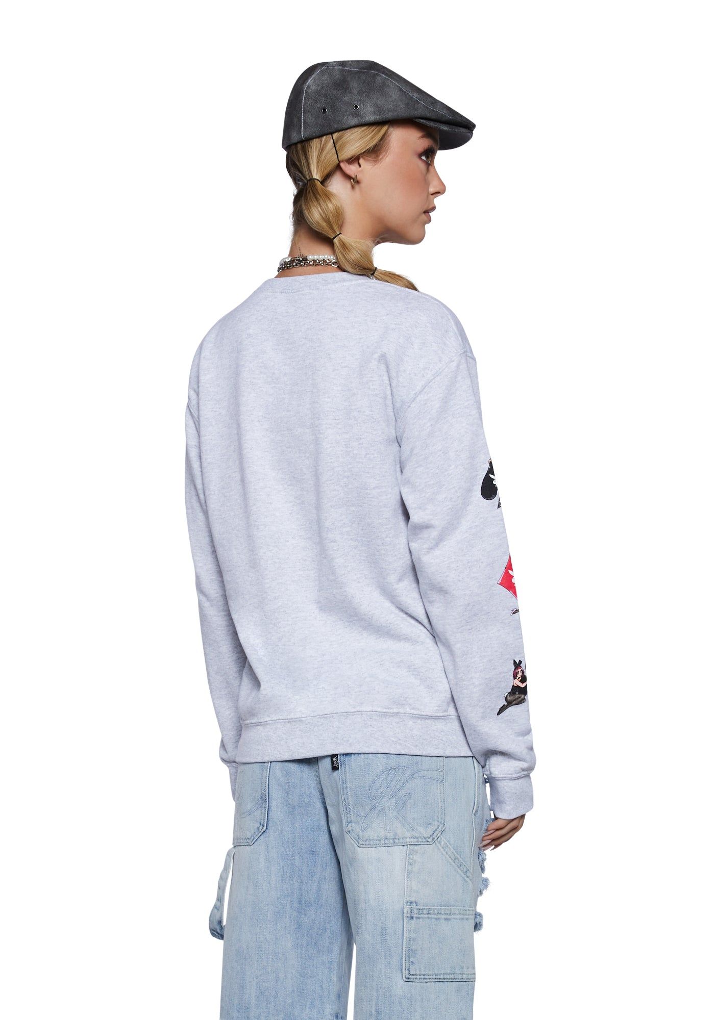 x Playboy Aces Crewneck Sweater sold by Dolls Kill product image thumbnail 4