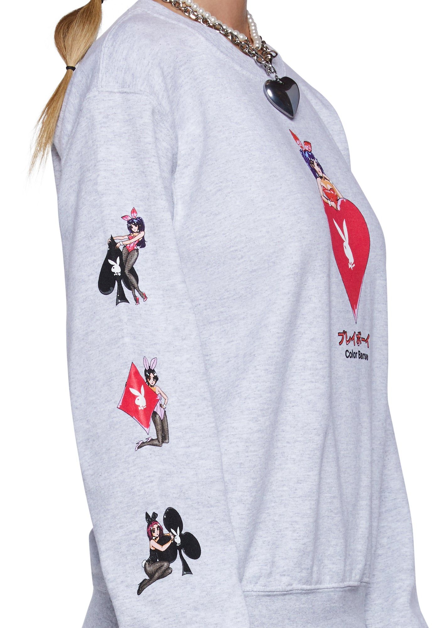 x Playboy Aces Crewneck Sweater sold by Dolls Kill product image thumbnail 5