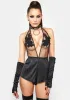 Getting Later Satin Romper sold by Dolls Kill
