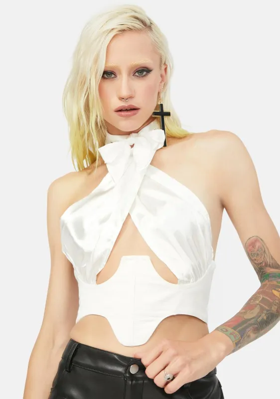 Cool Approach With Caution Halter Top sold by Dolls Kill