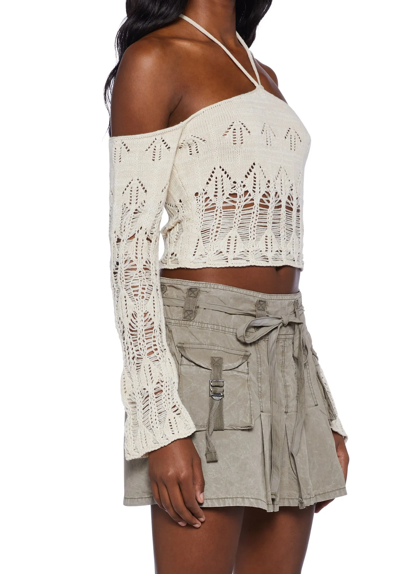 Knit Halter Crop Top sold by Dolls Kill product image thumbnail 5