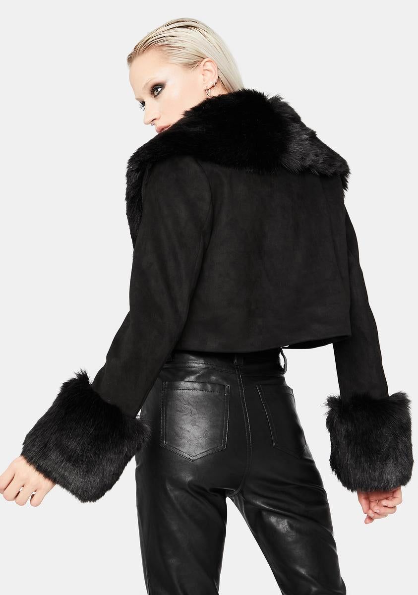 On My Bad Side Faux Fur Coat sold by Dolls Kill product image thumbnail 4