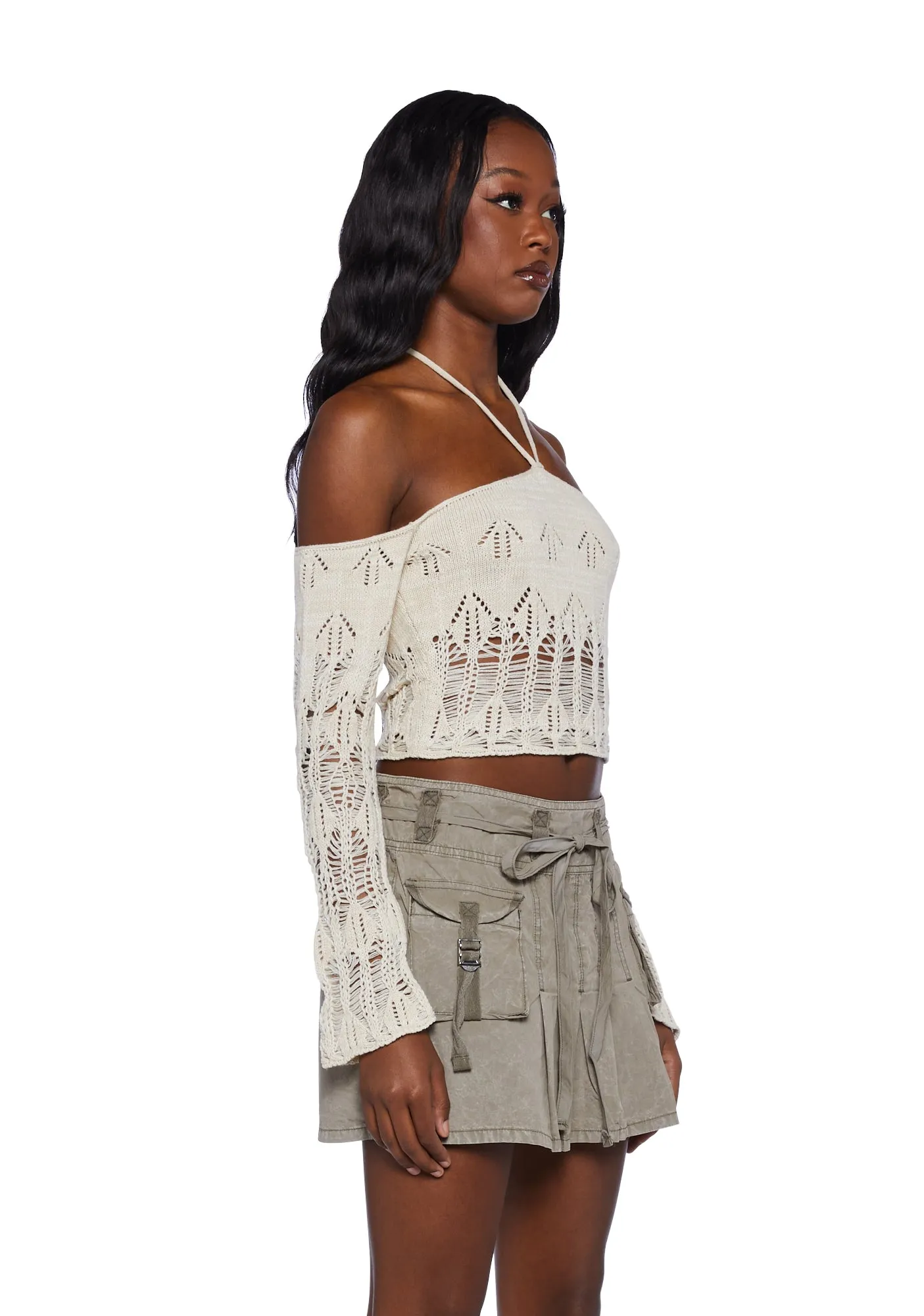 Knit Halter Crop Top sold by Dolls Kill product image thumbnail 3