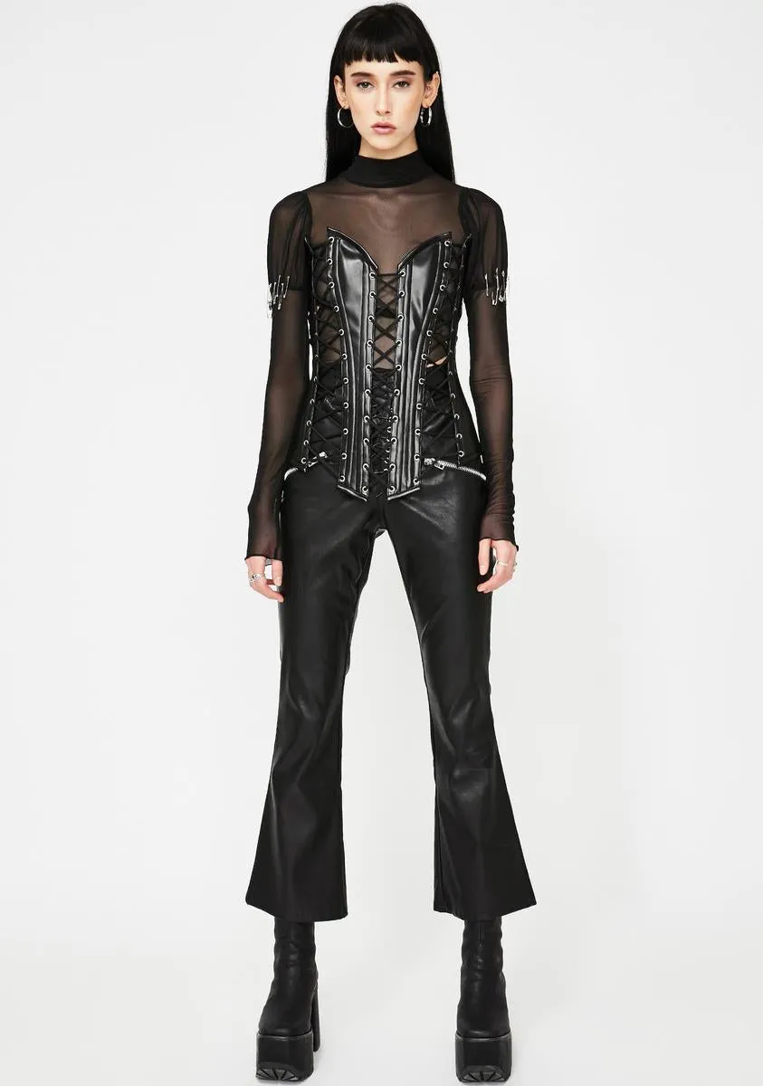 Top Drawer Lace-Up Corset sold by Dolls Kill product image thumbnail 3