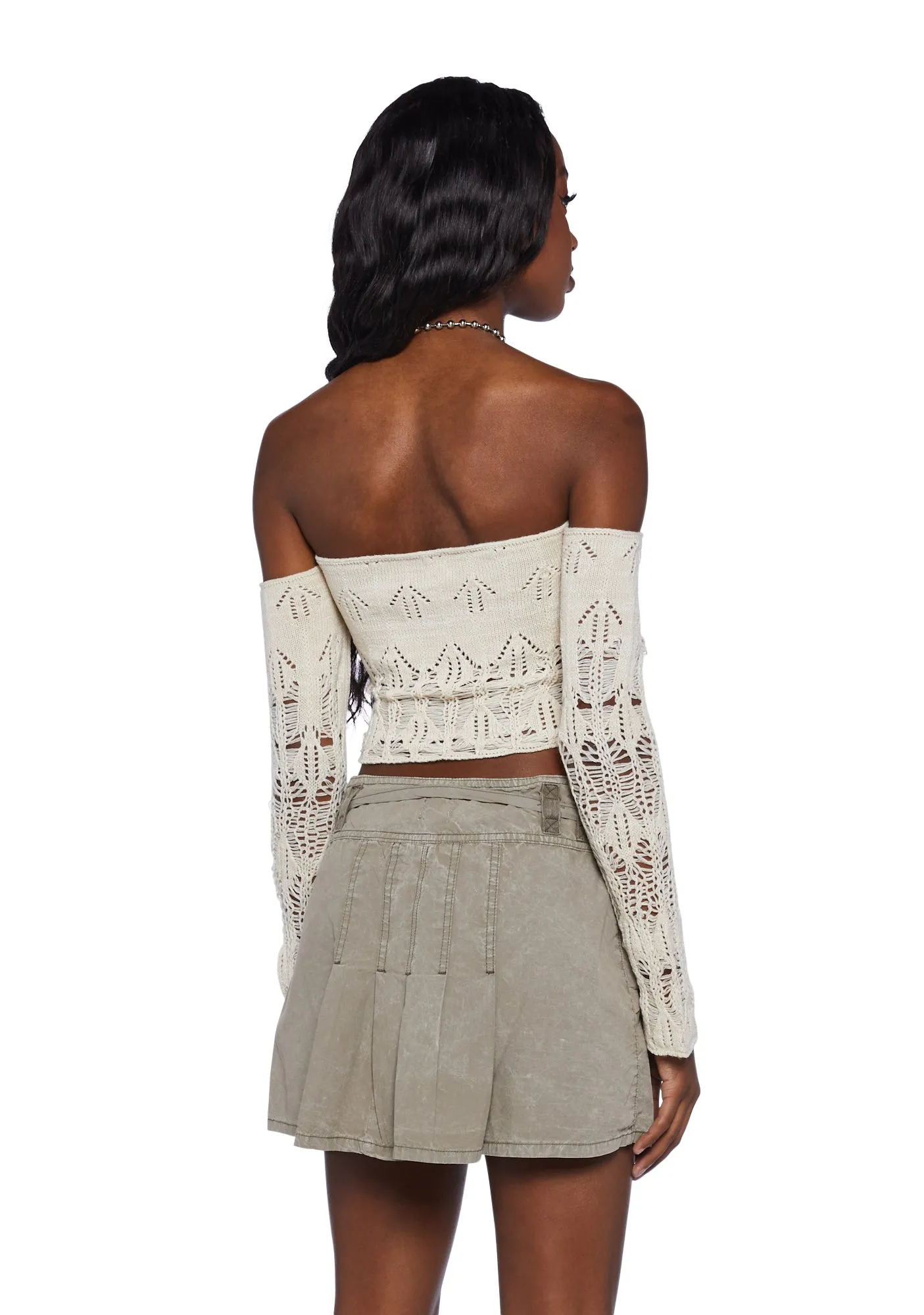 Knit Halter Crop Top sold by Dolls Kill product image thumbnail 4